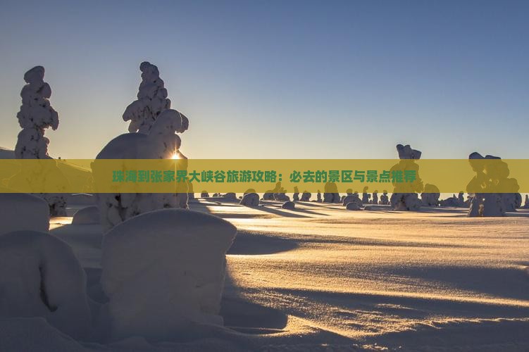 珠海到张家界大峡谷旅游攻略:必去的景区与景点推荐 珠海到张家界大峡谷旅游攻略:必去的景区与景点推荐