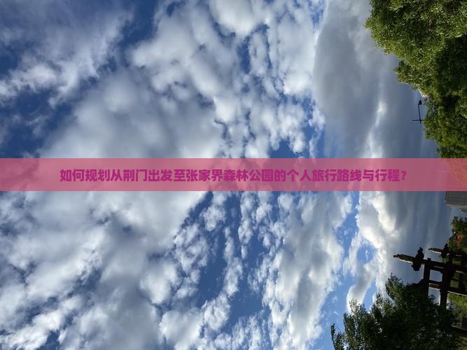 如何规划从荆门出发至张家界森林公园的个人旅行路线与行程？