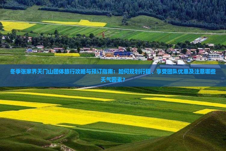 冬季张家界天门山团体旅行攻略与预订指南：如何规划行程、享受团队优惠及注意哪些天气因素？