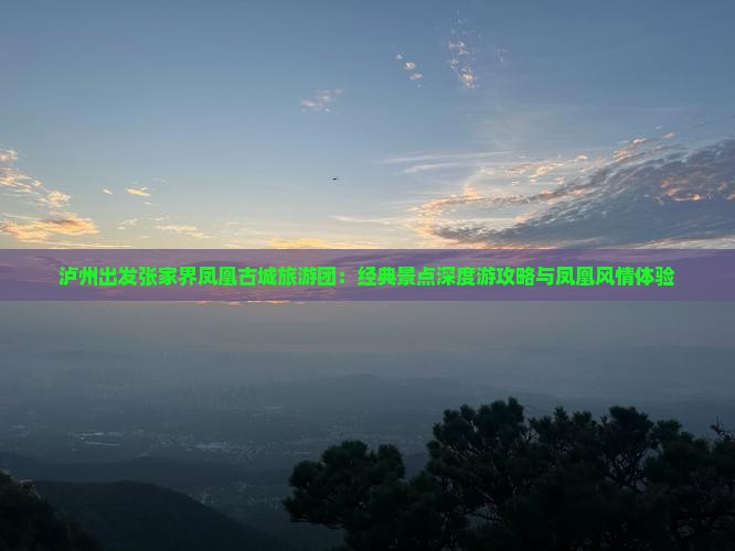 泸州出发张家界凤凰古城旅游团：经典景点深度游攻略与凤凰风情体验