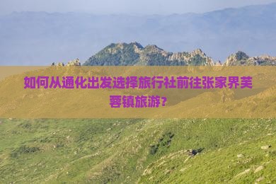 如何从通化出发选择旅行社前往张家界芙蓉镇旅游？