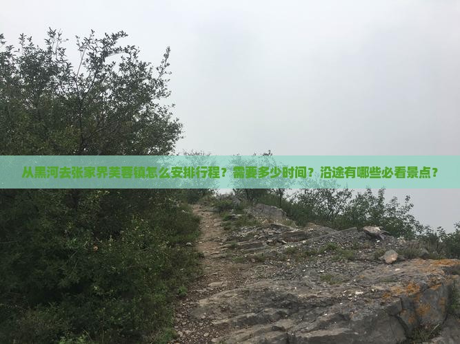 从黑河去张家界芙蓉镇怎么安排行程？需要多少时间？沿途有哪些必看景点？