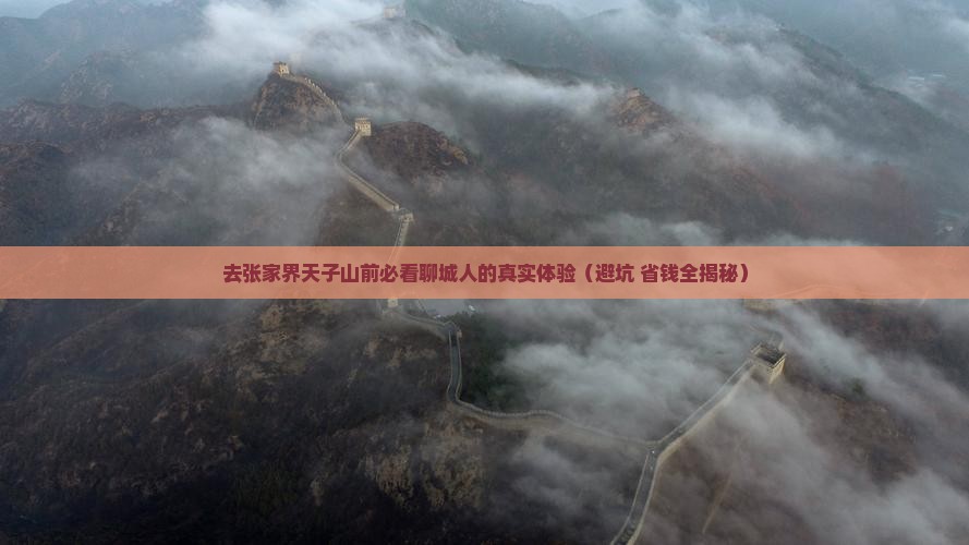 聊城去张家界天子山必去地
