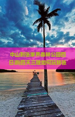 中山到张家界森林公园四日游