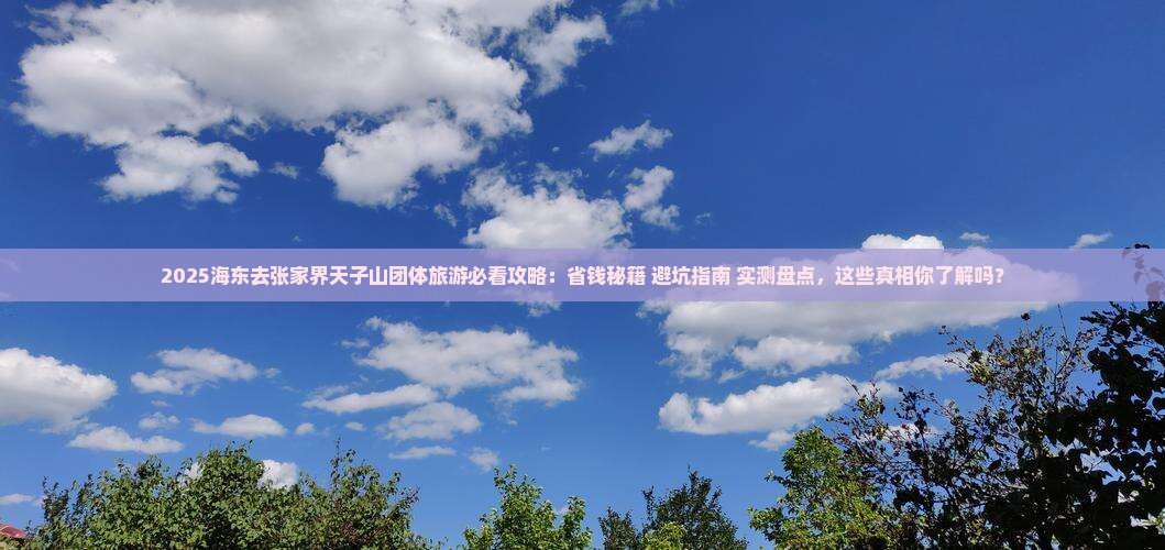 海东去张家界天子山团体旅游