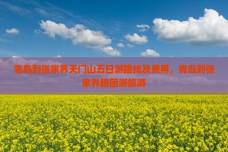 青岛到张家界天门山五日游