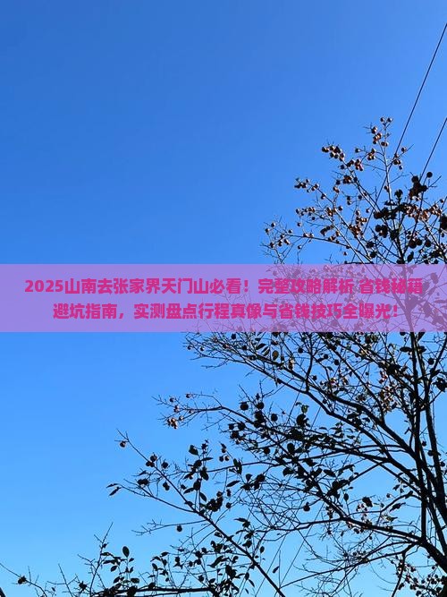 山南去张家界天门山攻略