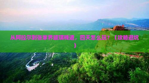 阿拉尔去张家界玻璃栈道四日游