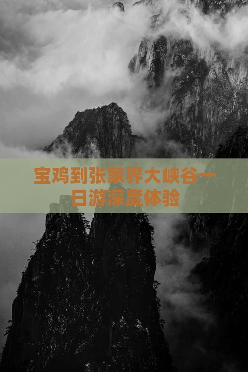 宝鸡到张家界大峡谷一日游深度体验