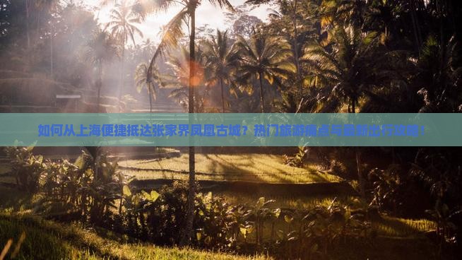 如何从上海便捷抵达张家界凤凰古城？热门旅游痛点与最新出行攻略！
