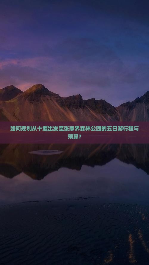 如何规划从十堰出发至张家界森林公园的五日游行程与预算？