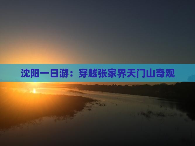 沈阳一日游：穿越张家界天门山奇观