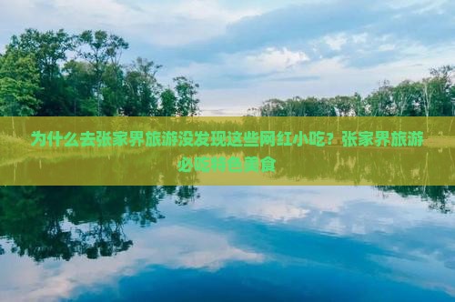 为什么去张家界旅游没发现这些网红小吃？张家界旅游必吃特色美食