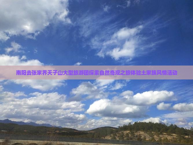 南阳去张家界天子山大型旅游团探索自然奇观之旅体验土家族风情活动