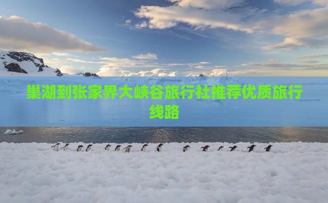 巢湖到张家界大峡谷旅行社推荐优质旅行线路