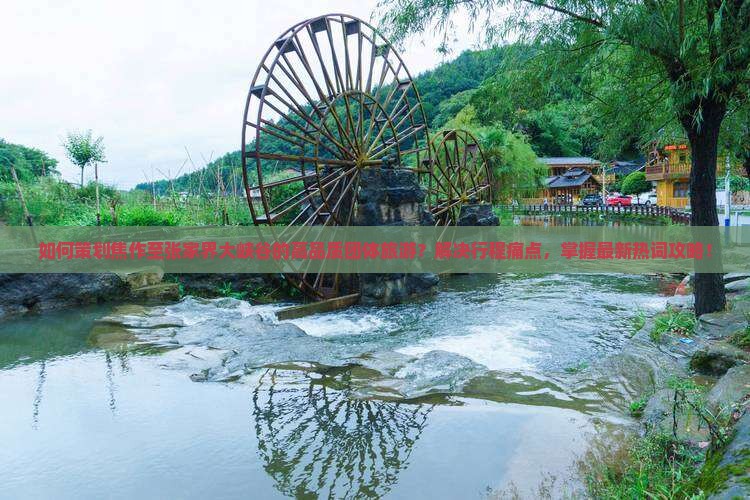如何策划焦作至张家界大峡谷的高品质团体旅游？解决行程痛点，掌握最新热词攻略！