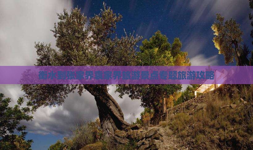 衡水到张家界袁家界旅游景点专题旅游攻略