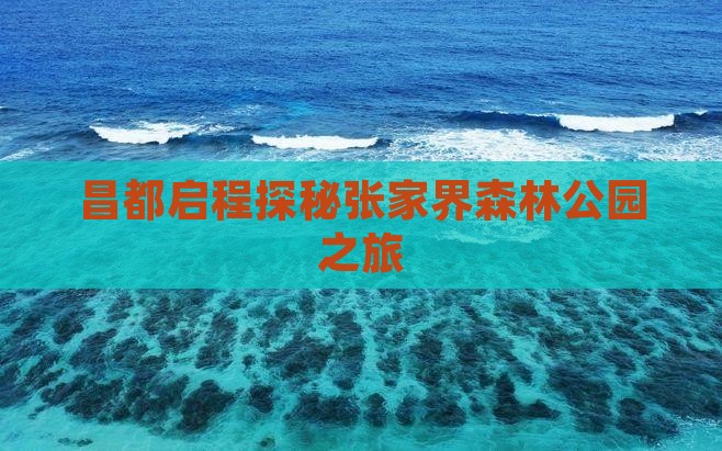 昌都启程探秘张家界森林公园之旅