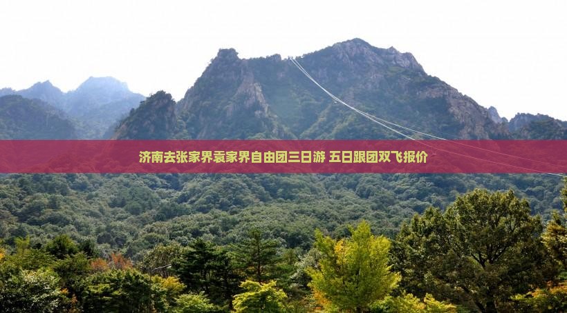济南去张家界袁家界自由团三日游+五日跟团双飞报价