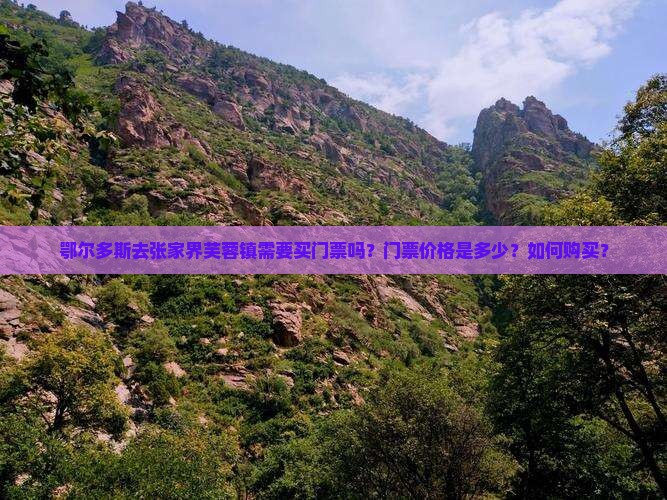 鄂尔多斯去张家界芙蓉镇需要买门票吗？门票价格是多少？如何购买？