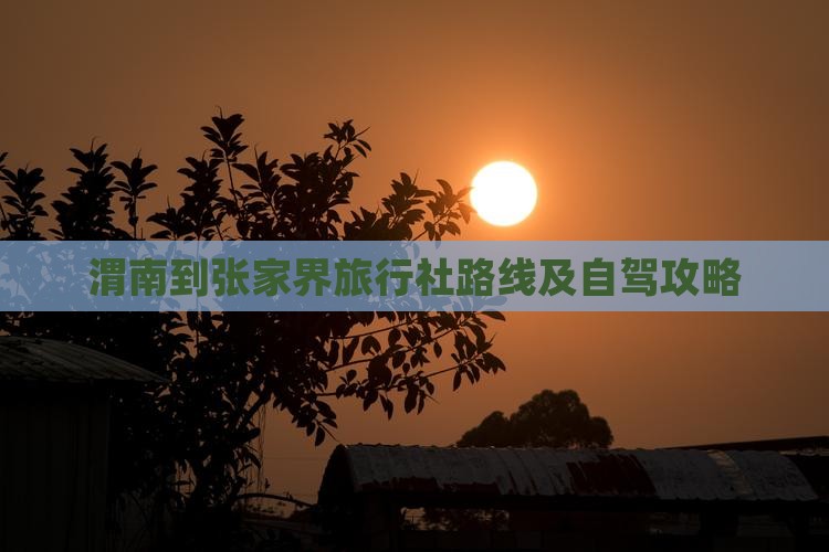 渭南到张家界旅行社路线及自驾攻略