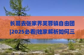 长葛去张家界芙蓉镇自由团