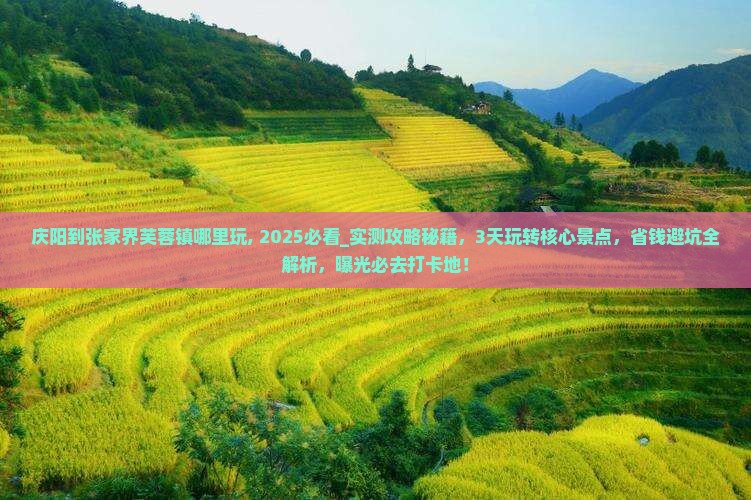 庆阳到张家界芙蓉镇哪里玩