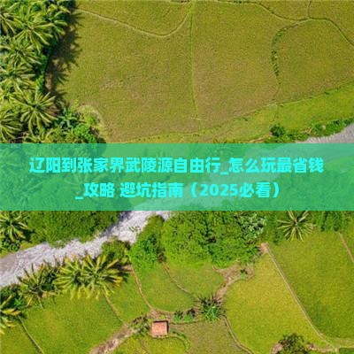 辽阳到张家界武陵源自由行 辽阳到张家界武陵源自由行