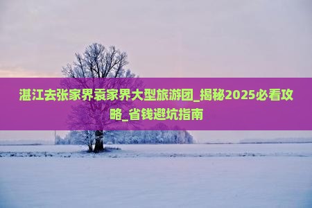 湛江去张家界袁家界大型旅游团