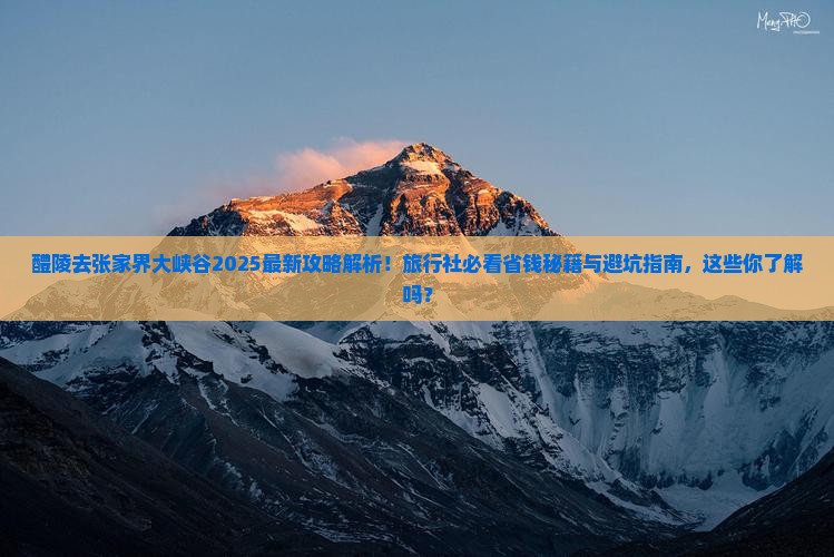 醴陵去张家界大峡谷旅行社