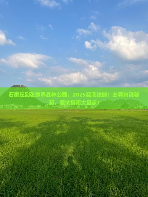 石家庄到张家界森林公园哪里玩