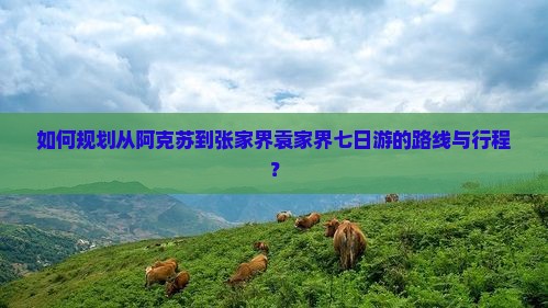 如何规划从阿克苏到张家界袁家界七日游的路线与行程？