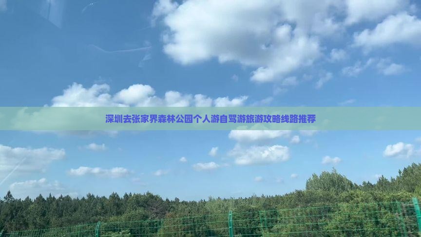 深圳去张家界森林公园个人游自驾游旅游攻略线路推荐