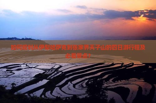 如何规划从伊犁哈萨克到张家界天子山的四日游行程及必看景点？