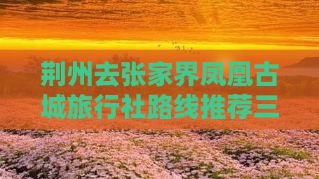 荆州去张家界凤凰古城旅行社路线推荐三日游
