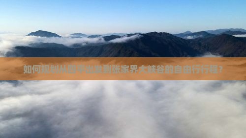 如何规划从四平出发到张家界大峡谷的自由行行程？