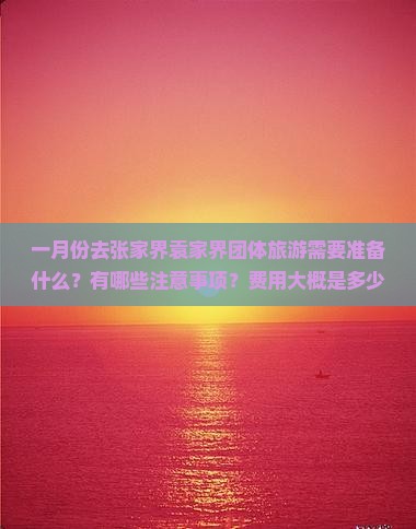 一月份去张家界袁家界团体旅游需要准备什么？有哪些注意事项？费用大概是多少？
