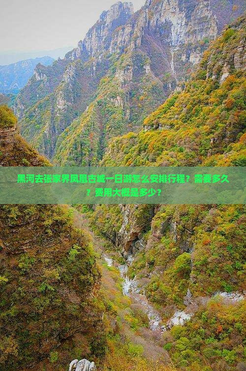 黑河去张家界凤凰古城一日游怎么安排行程？需要多久？费用大概是多少？