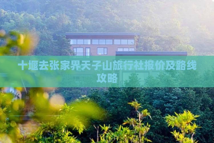 十堰去张家界天子山旅行社报价及路线攻略