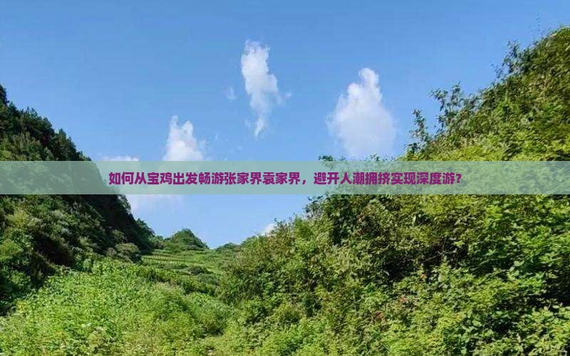 如何从宝鸡出发畅游张家界袁家界，避开人潮拥挤实现深度游？
