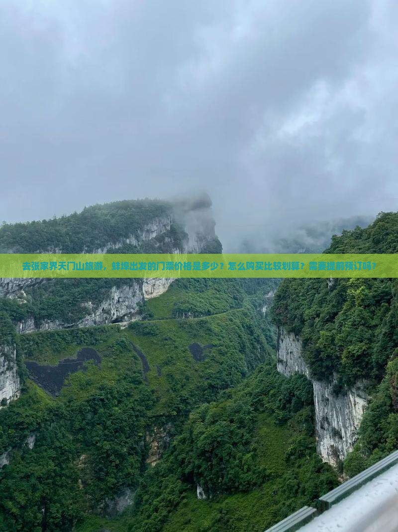 去张家界天门山旅游，蚌埠出发的门票价格是多少？怎么购买比较划算？需要提前预订吗？