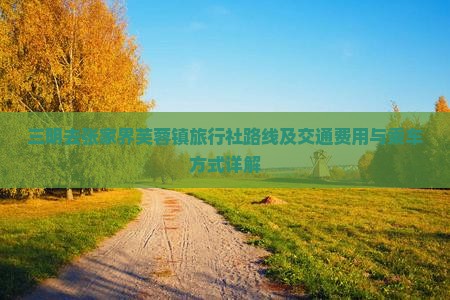 三明去张家界芙蓉镇旅行社路线及交通费用与乘车方式详解