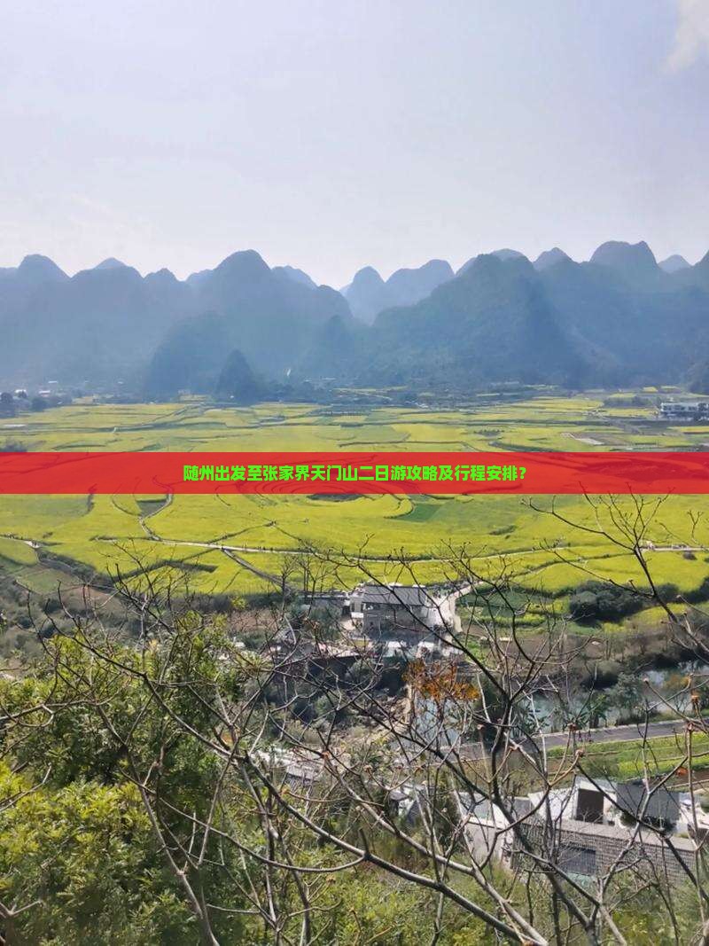 随州出发至张家界天门山二日游攻略及行程安排？