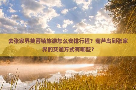 去张家界芙蓉镇旅游怎么安排行程？葫芦岛到张家界的交通方式有哪些？