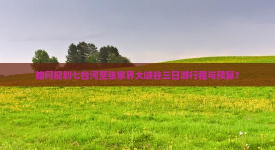如何规划七台河至张家界大峡谷三日游行程与预算？