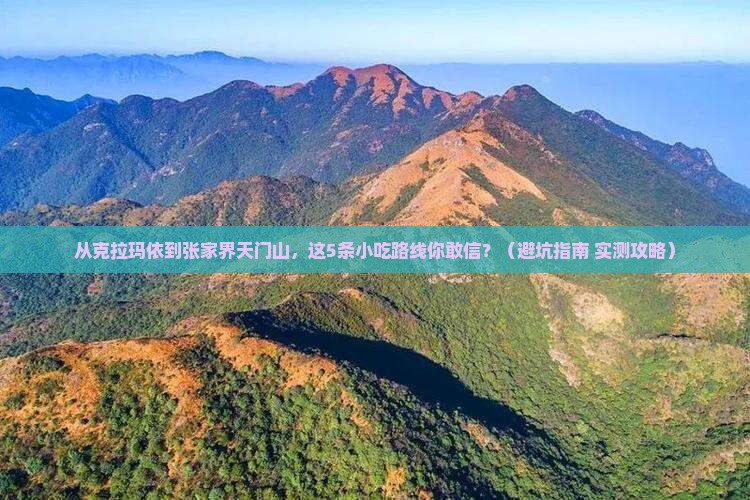 克拉玛依去张家界天门山旅游小吃