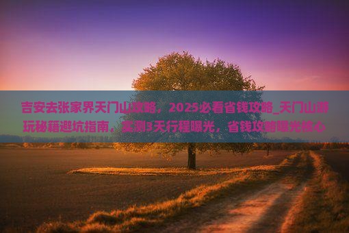 吉安去张家界天门山攻略