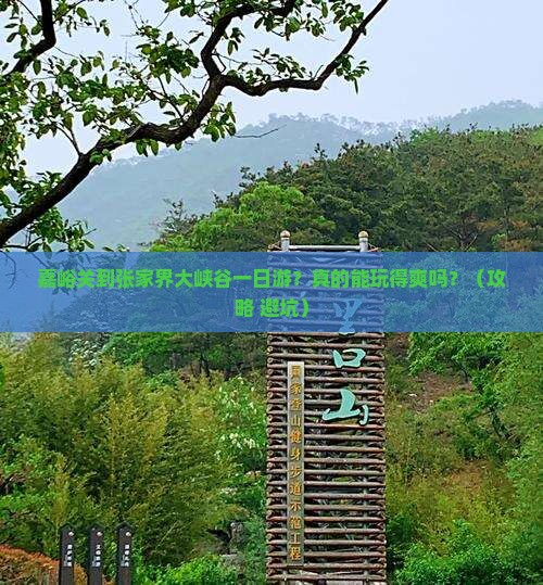 嘉峪关到张家界大峡谷一日