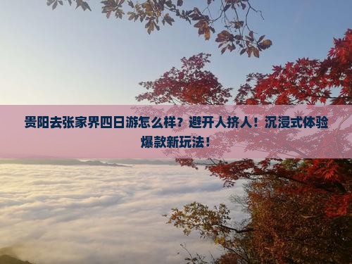 贵阳去张家界四日游