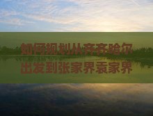 如何规划从齐齐哈尔出发到张家界袁家界三日游的行程和攻略？